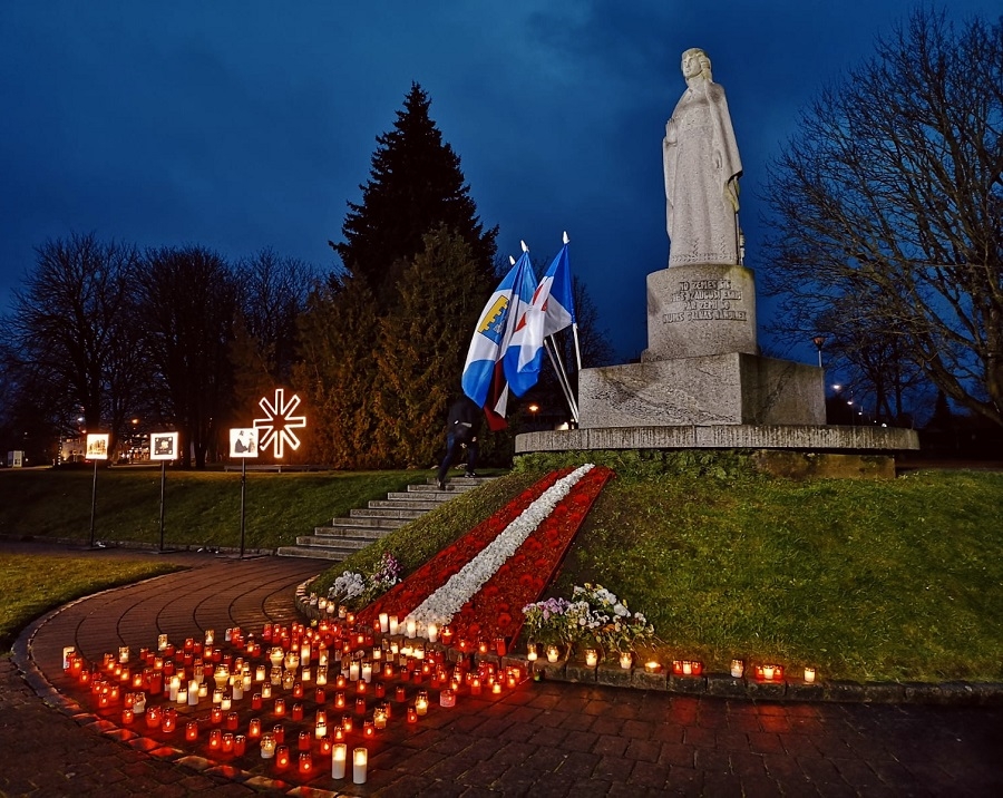 Latvijas brīvības cīnītāju piemiņas godināšana Lāčplēša dienā