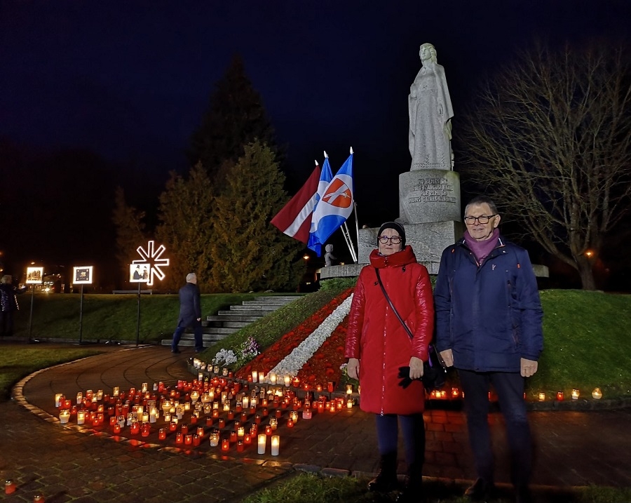 Latvijas brīvības cīnītāju piemiņas godināšana Lāčplēša dienā