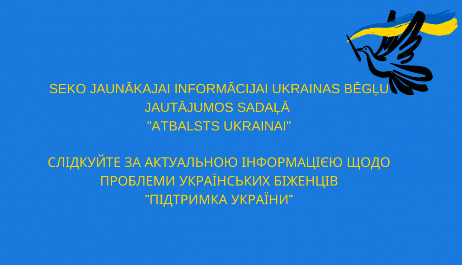 seko informācijai atbalsts ukrainai