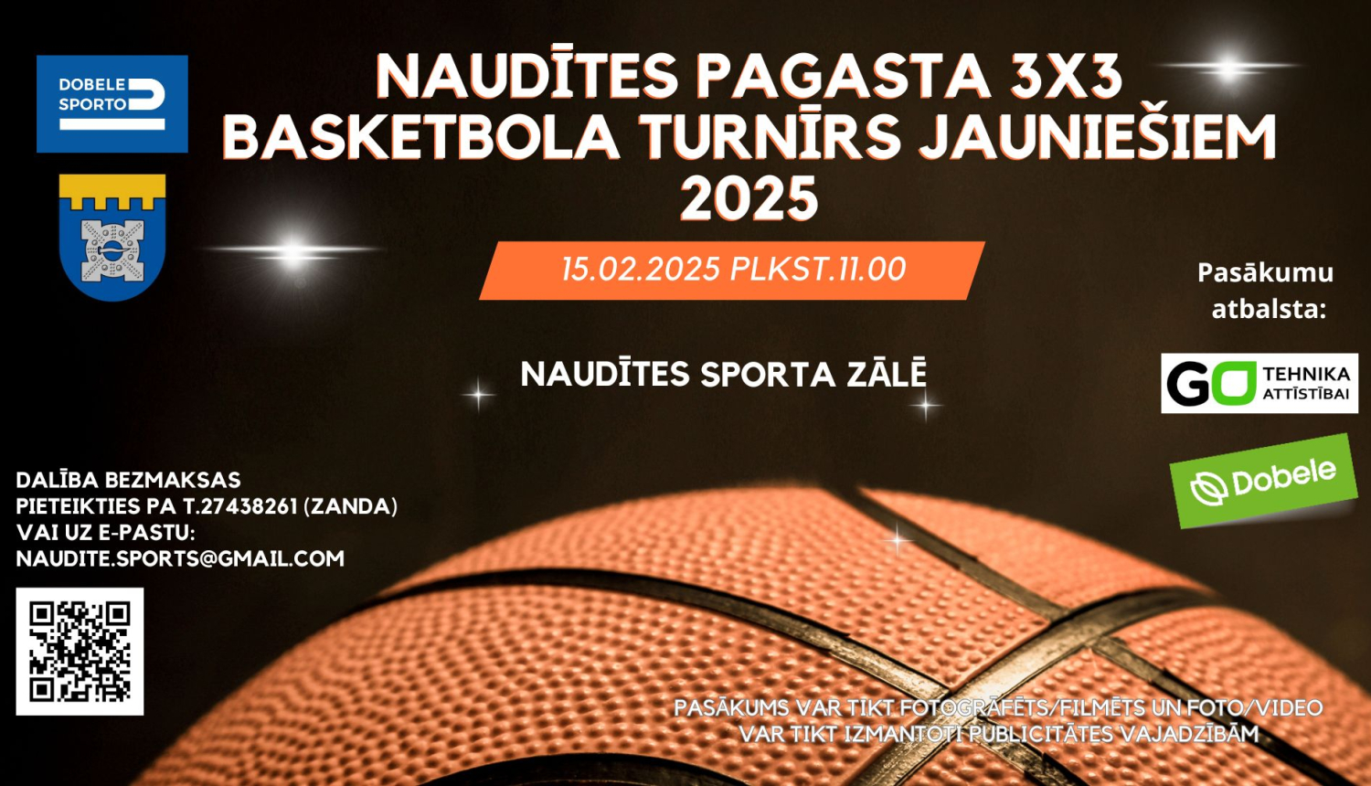 Naudītes pagasta 3x3 basketbola turnīrs jauniešiem 2025