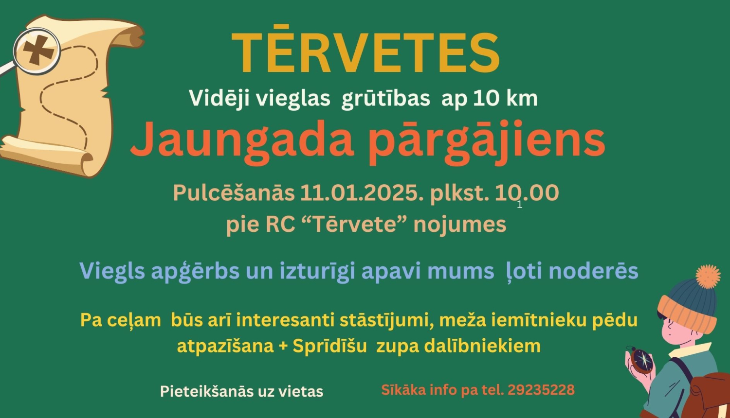 Tērvetes Jaungada pārgājiens